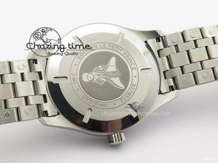 MIROTIME 0314 Durable Mark XVIII Le Petit Prince IW327004 SS Mk Maker Best Edition Blue Dial On SS Bracelet A 7297